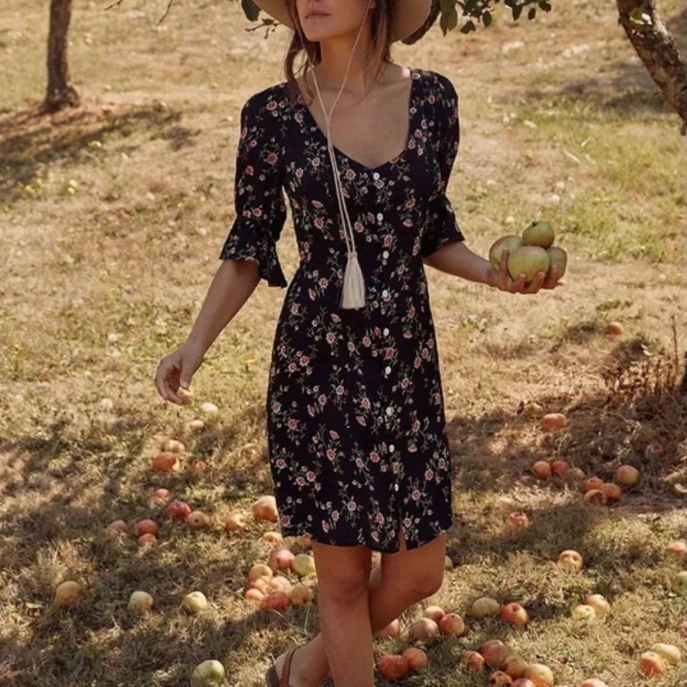 Christy Dawn Thulian Spray Ono Dress XS